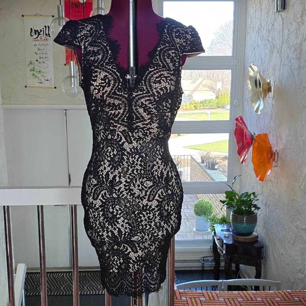 Black Lace Windsor Dress